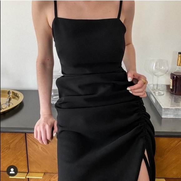 Zara Black Midi Dress - Picture 7 of 16